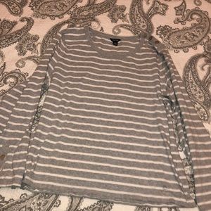 Grey Striped Long Sleeve
